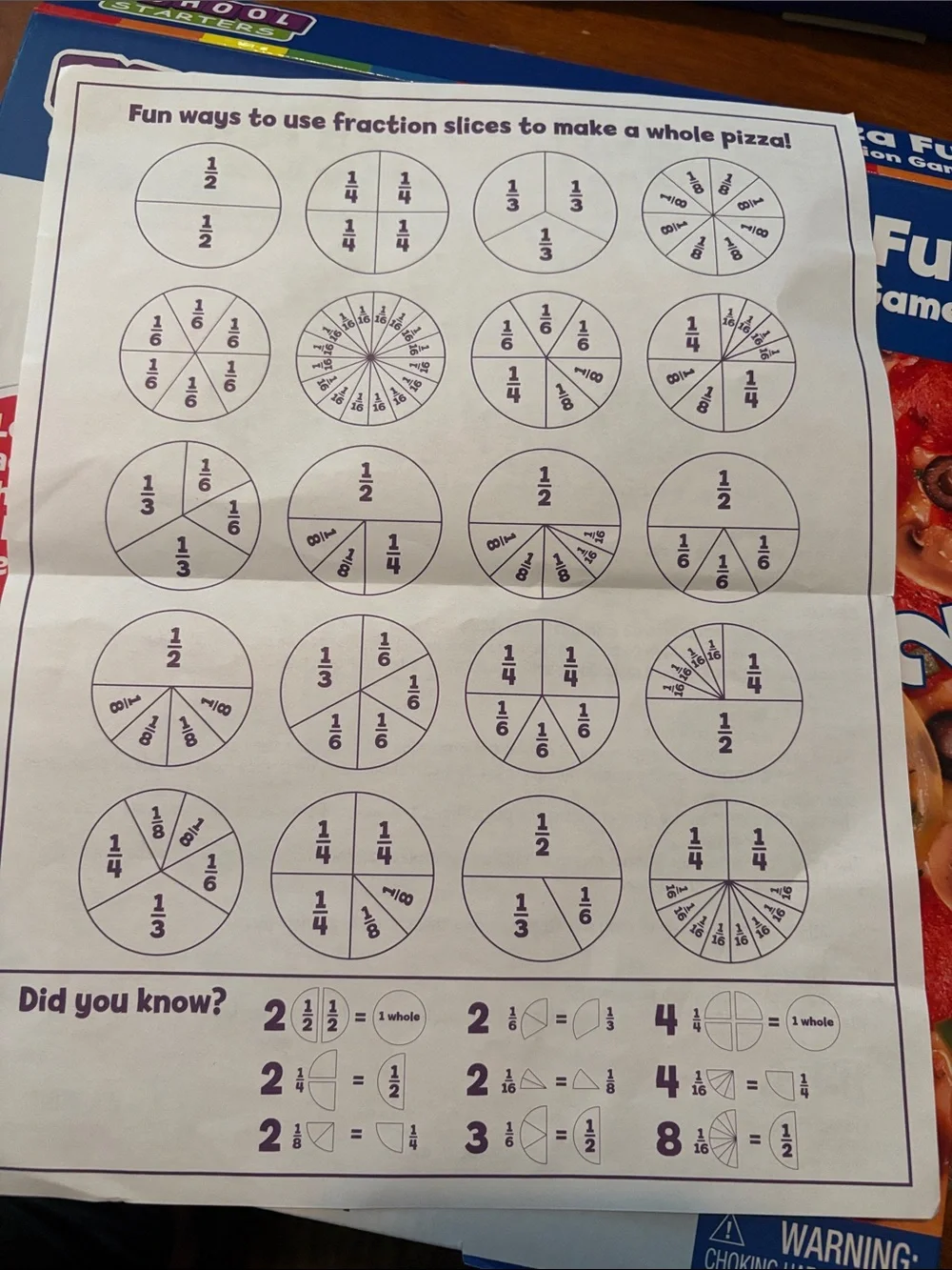 2 Games: Telling Time and Fractions.       1st/2nd Grade Curriculum